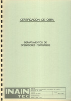 Certificado de obra 1993