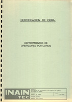 Certificado de obra 1993